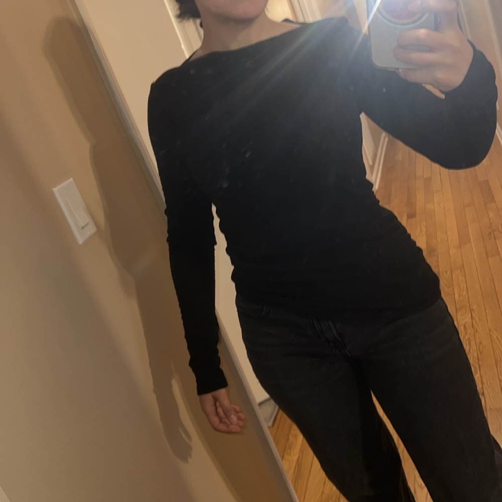 Black Asymmetrical Top - Picture 8 of 12